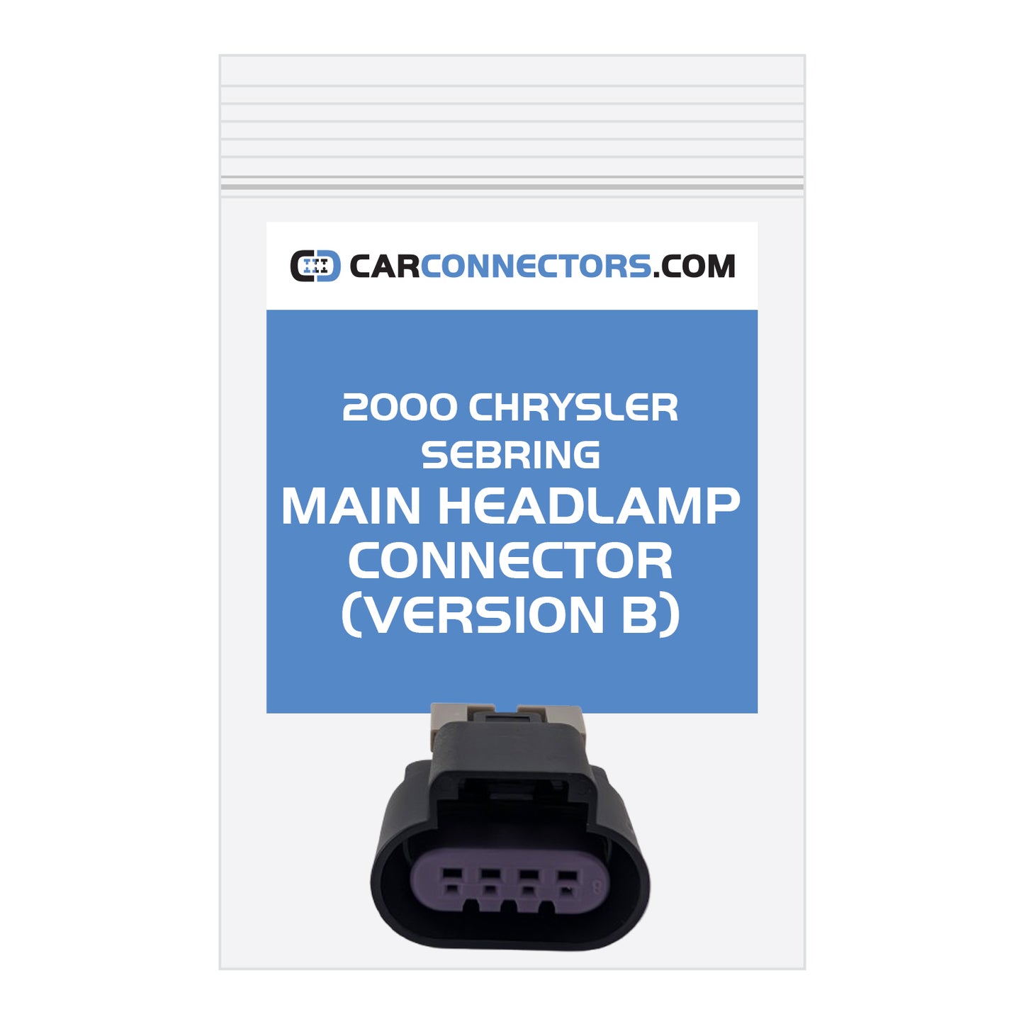 Main Headlamp (Version B) Connector for 2000 Chrysler Sebring