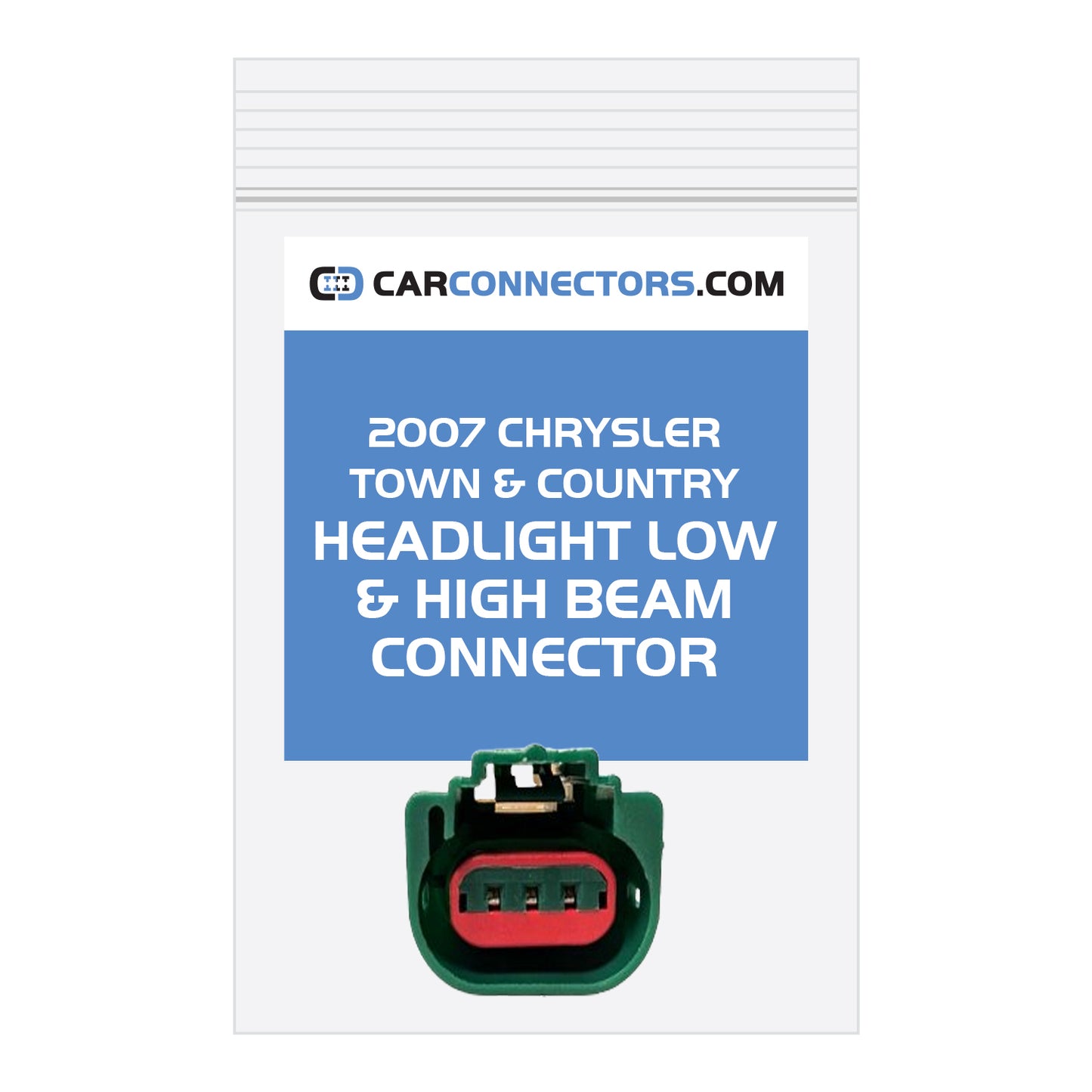 Headlight Low & High Beam Connector for 2007 Chrysler Town & Country