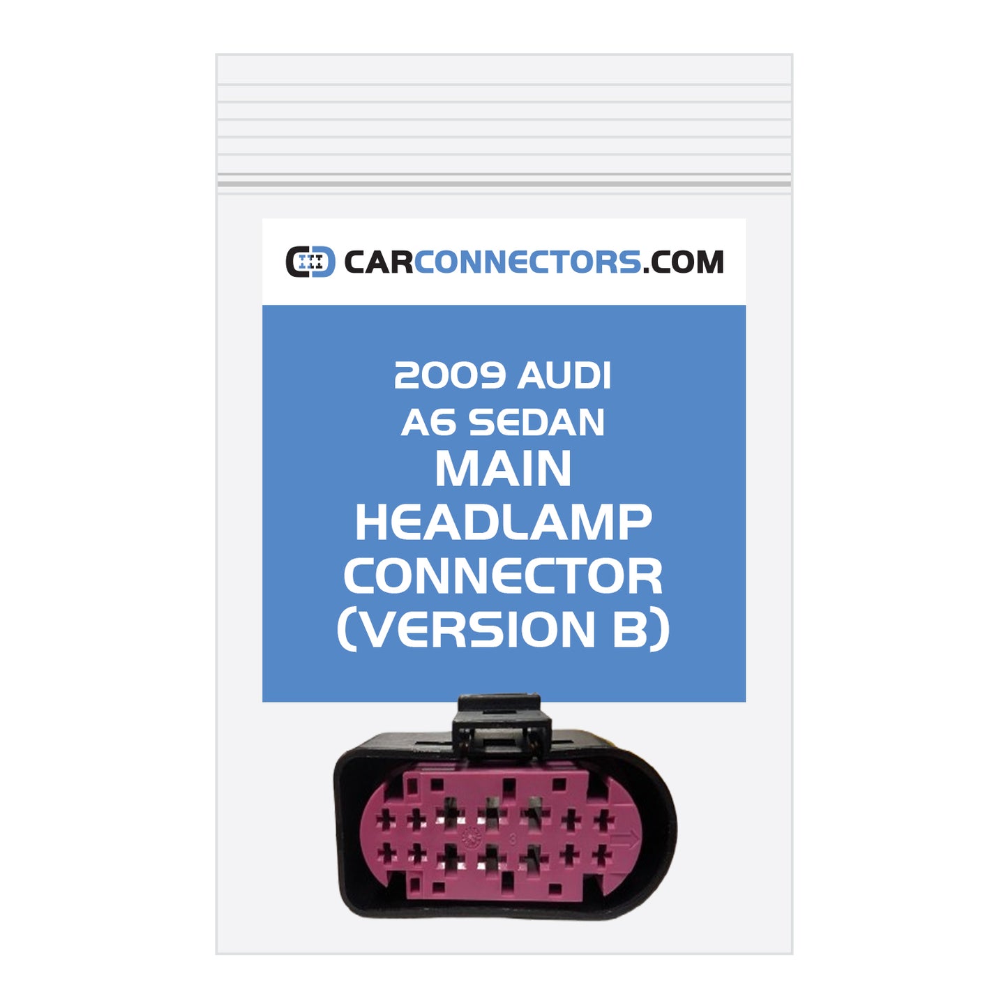 Main Headlamp (Version B) Connector for 2009 Audi A6 Sedan
