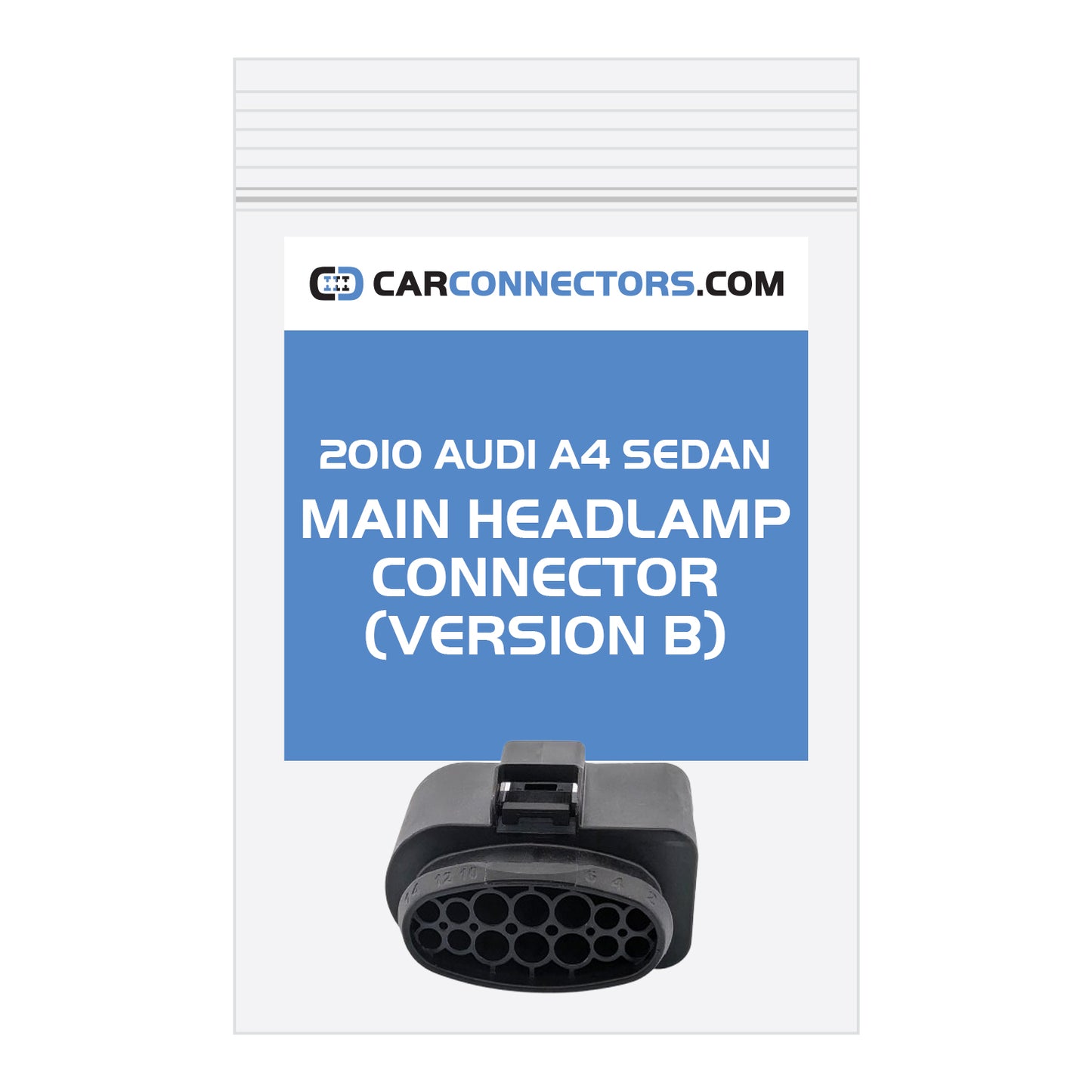 Main Headlamp (Version B) Connector for 2010 Audi A4 Sedan