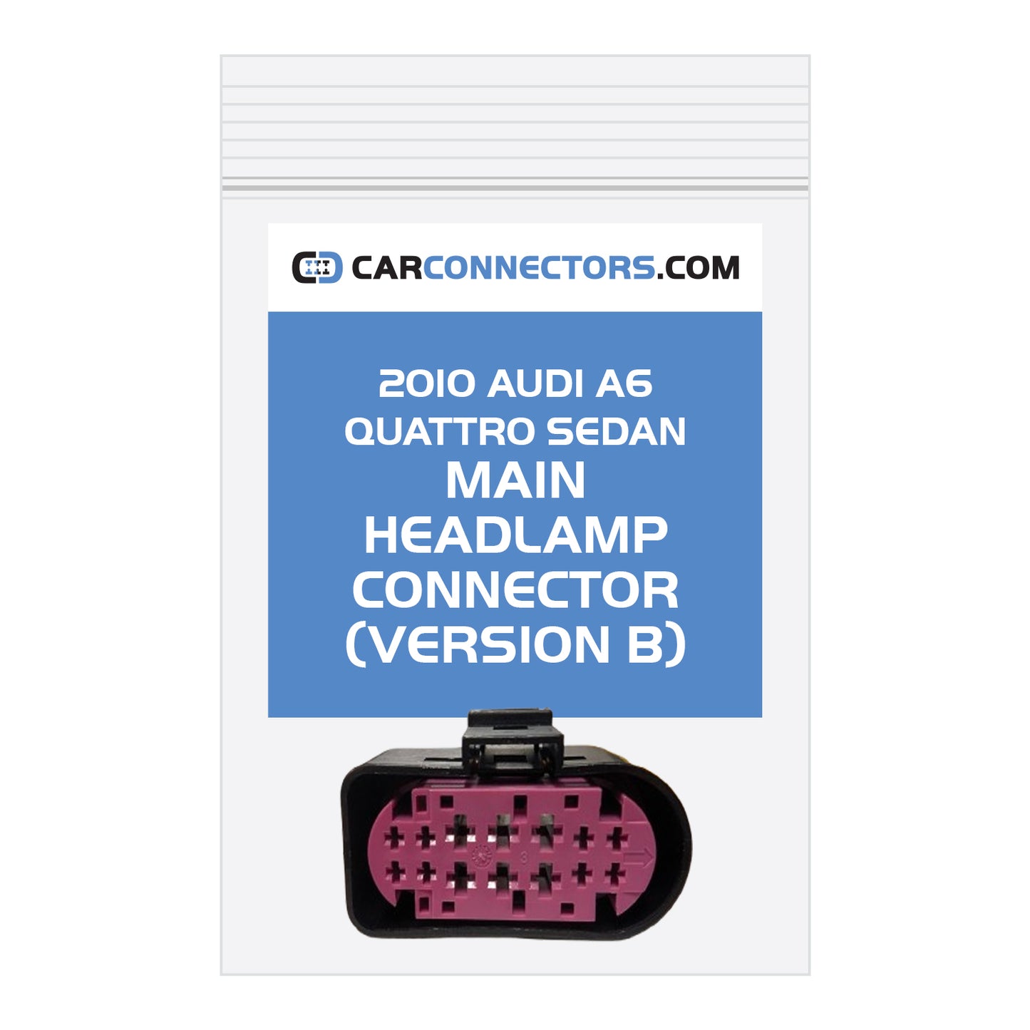 Main Headlamp (Version B) Connector for 2010 Audi A6 Quattro Sedan