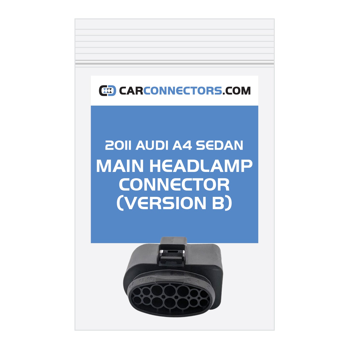 Main Headlamp (Version B) Connector for 2011 Audi A4 Sedan