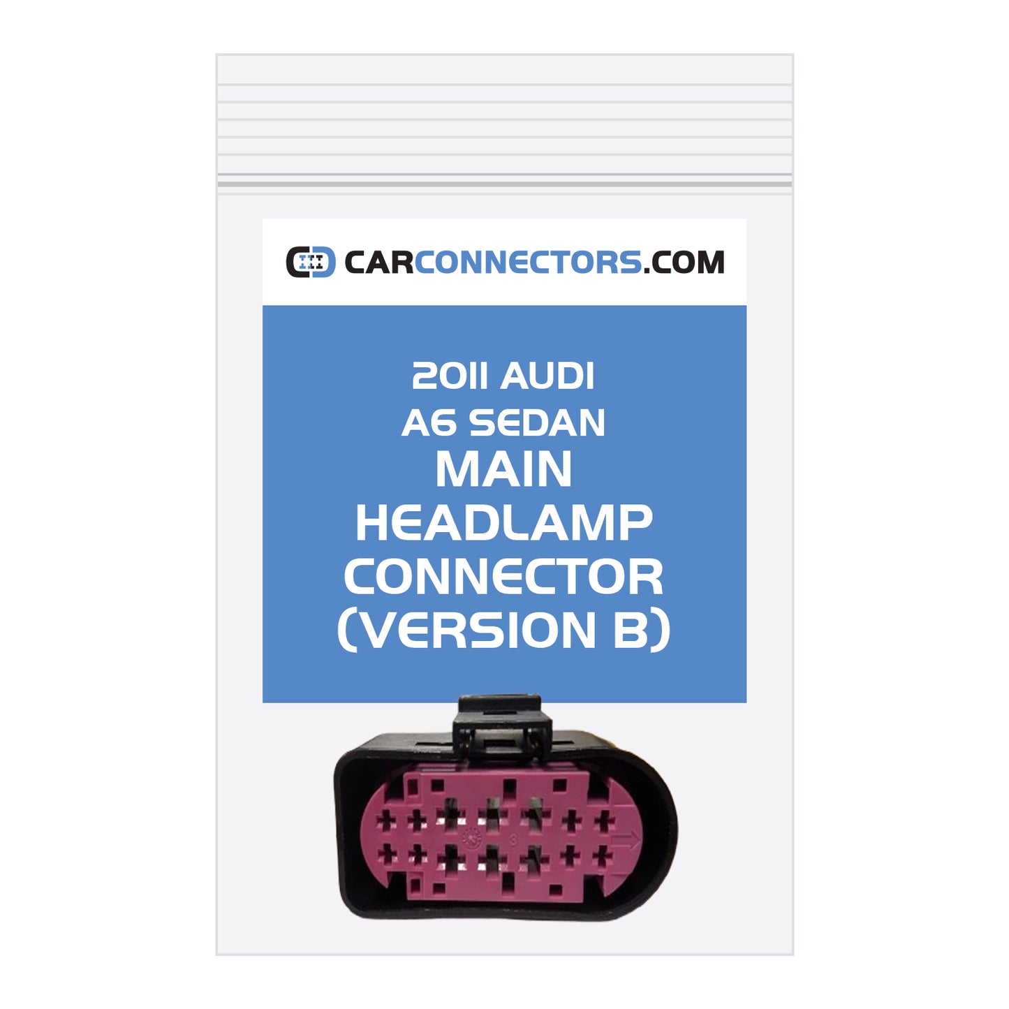 Main Headlamp (Version B) Connector for 2011 Audi A6 Sedan