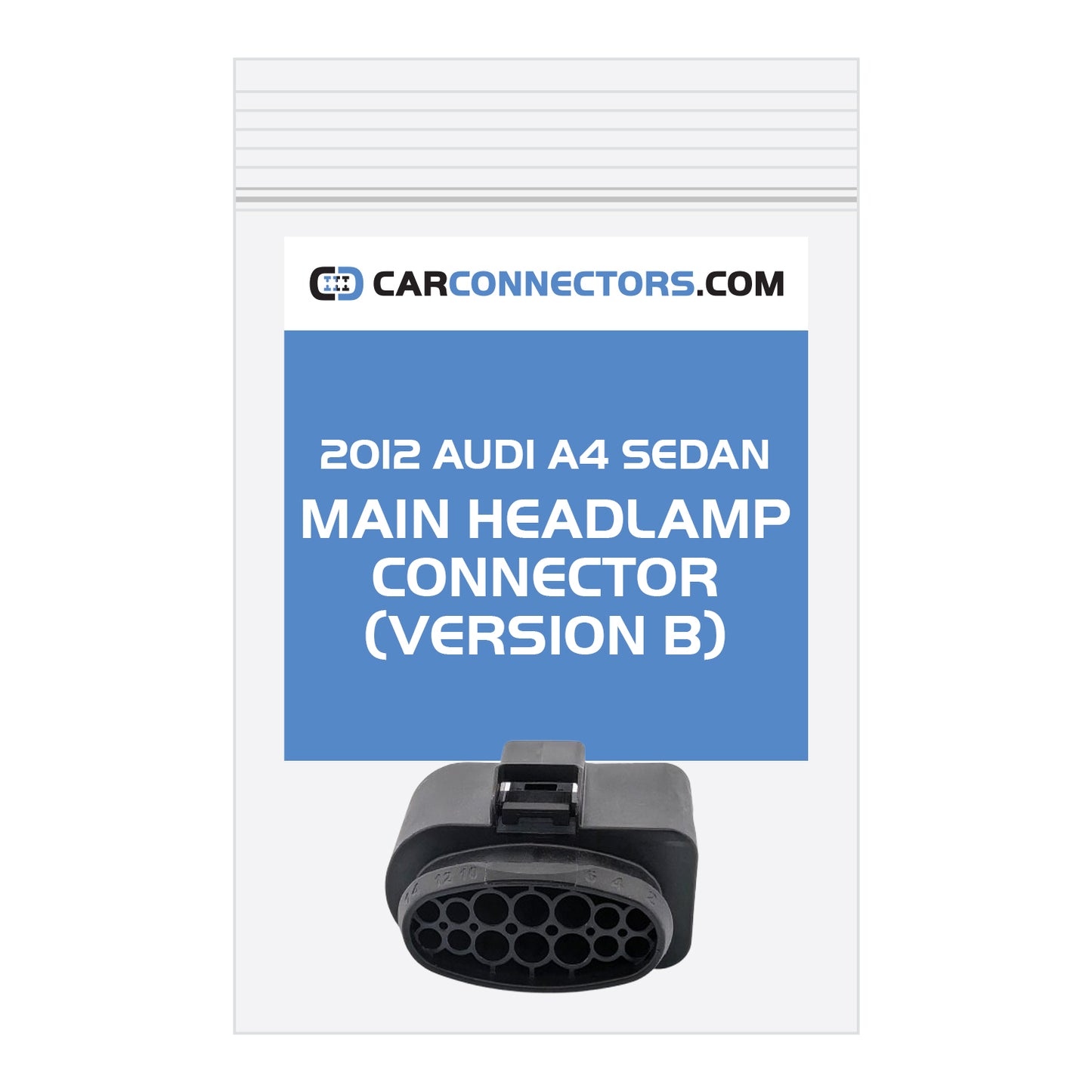 Main Headlamp (Version B) Connector for 2012 Audi A4 Sedan