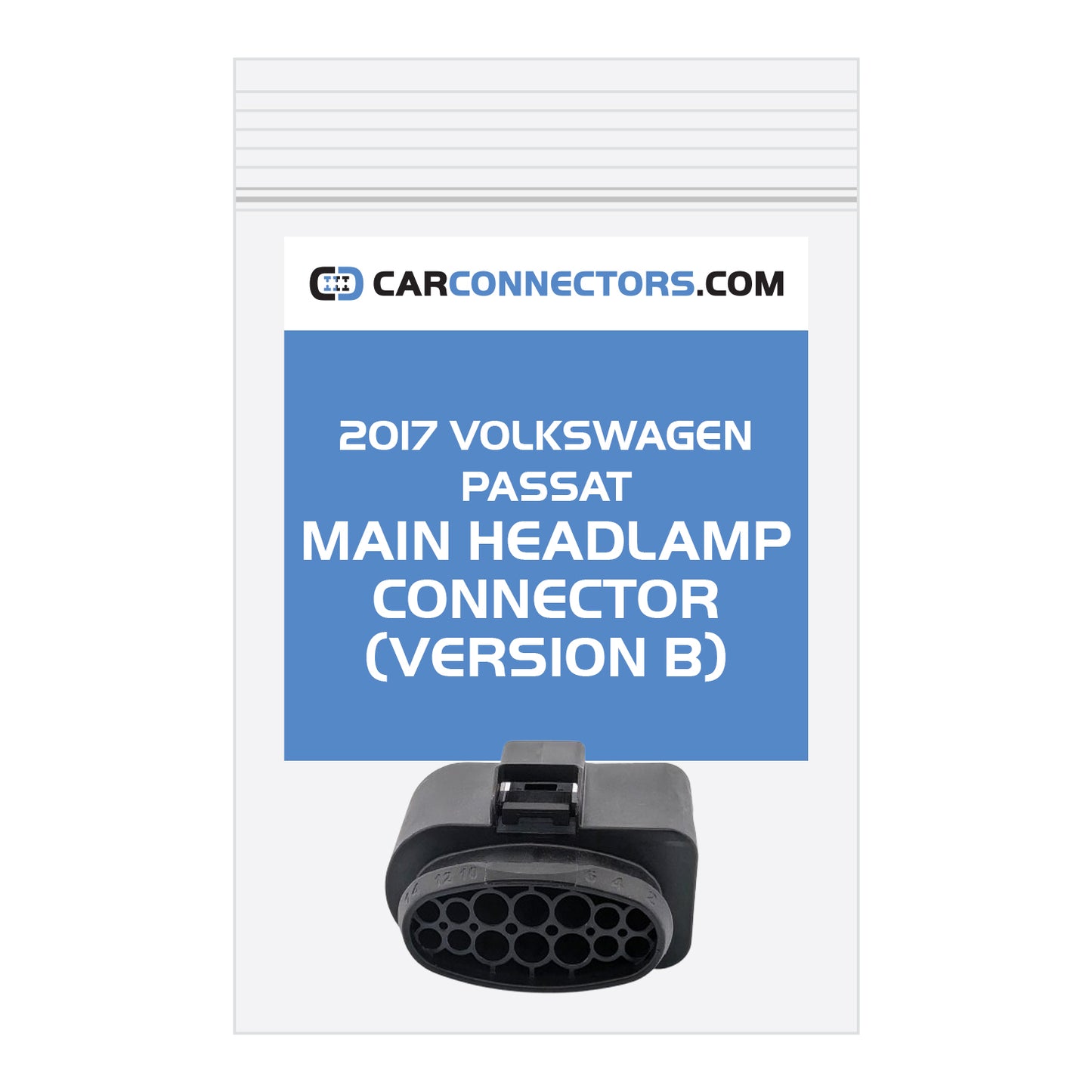 Main Headlamp (Version B) Connector for 2017 Volkswagen Passat