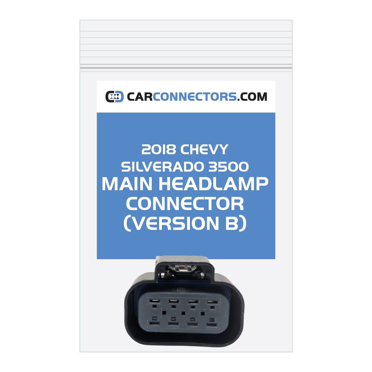 Main Headlamp (Version B) Connector for 2018 Chevy Silverado 3500