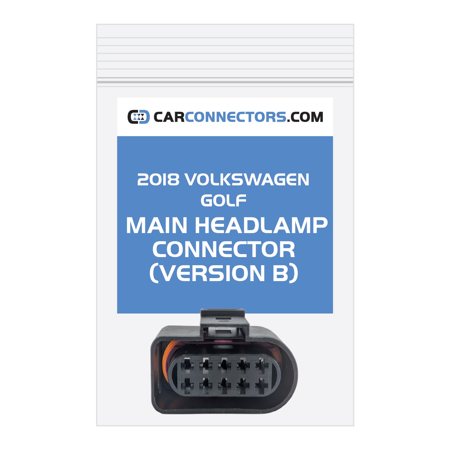 Main Headlamp (Version B) Connector for 2018 Volkswagen Golf
