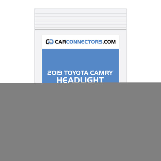 Headlight Connector for 2019 Toyota Camry