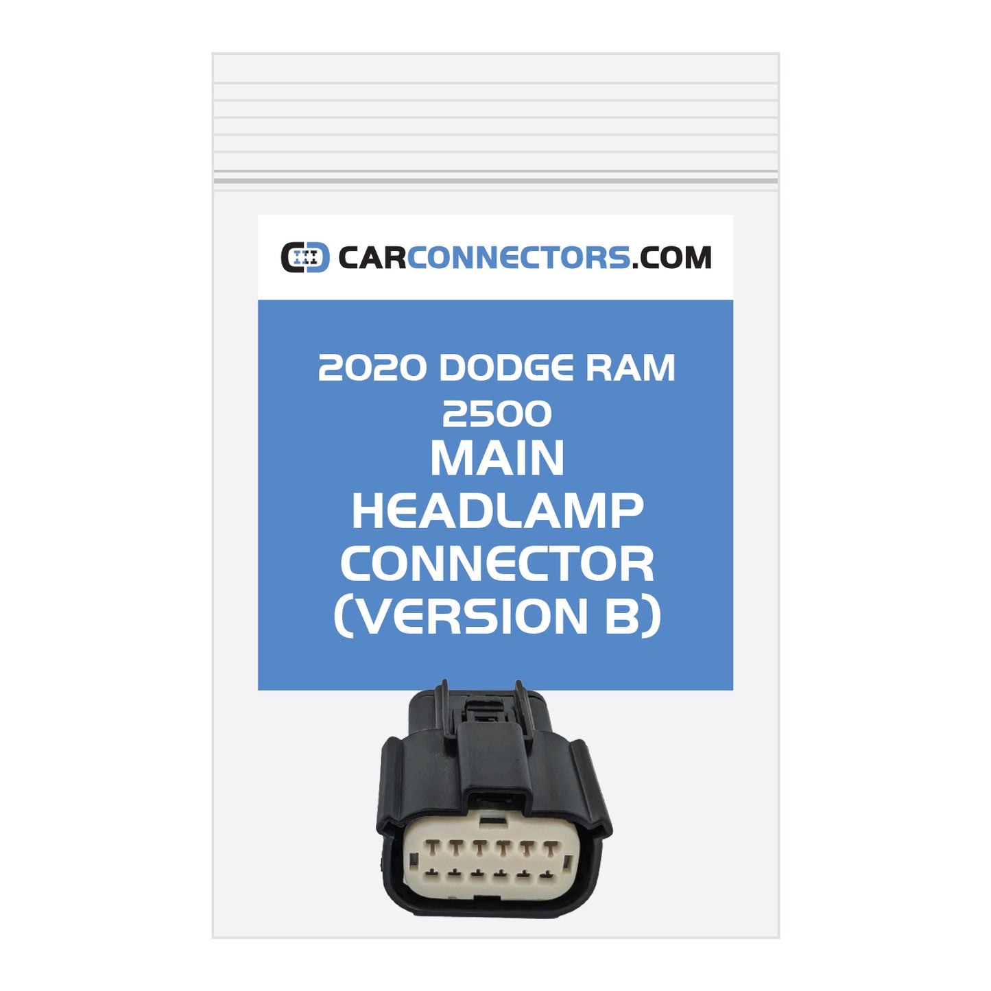 Main Headlamp (Version B) Connector for 2020 Dodge Ram 2500