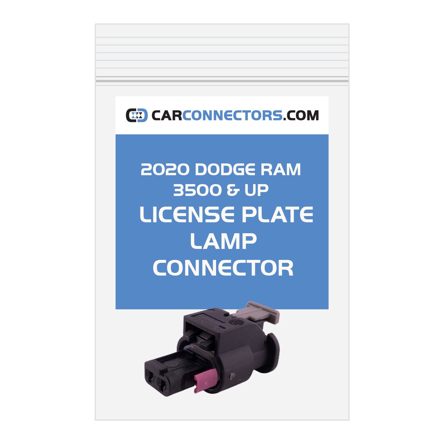 License Plate Lamp Connector for 2020 Dodge Ram 3500 & Up