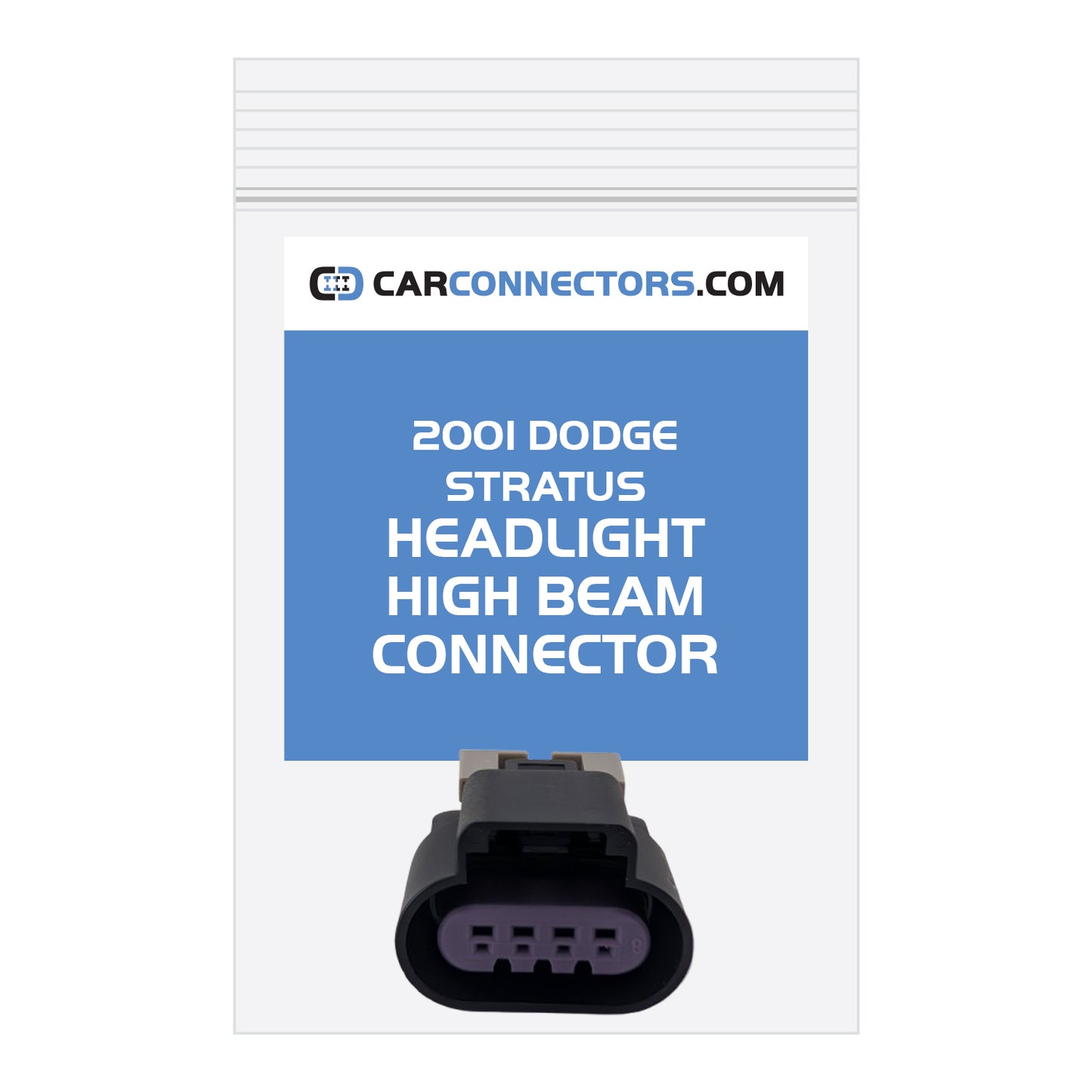 Headlight High Beam Connector for 2001 Dodge Stratus