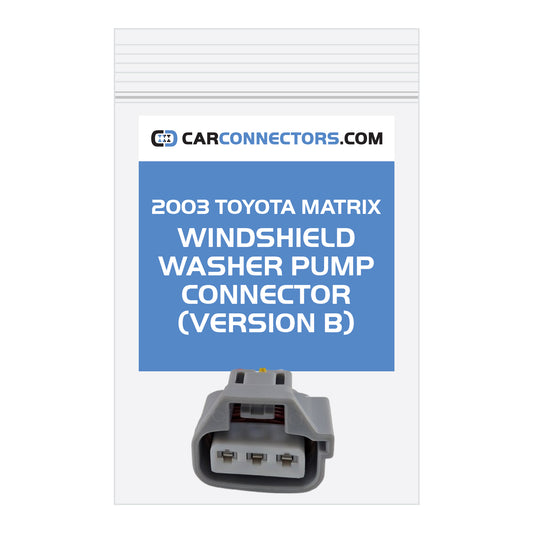 Windshield Washer Pump (Version B) Connector for 2003 Toyota Matrix