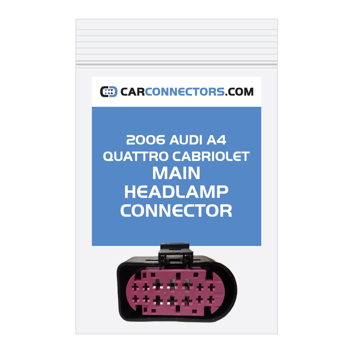 Main Headlamp Connector for 2006 Audi A4 Quattro Cabriolet