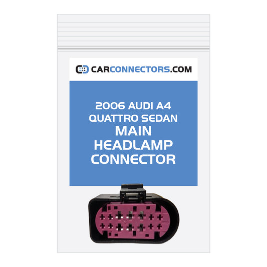 Main Headlamp Connector for 2006 Audi A4 Quattro Sedan