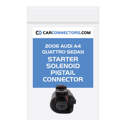 Starter Solenoid Pigtail Connector for 2006 Audi A4 Quattro Sedan