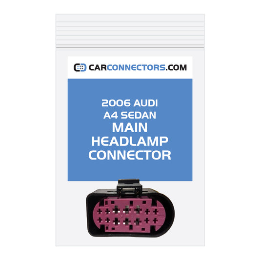 Main Headlamp Connector for 2006 Audi A4 Sedan