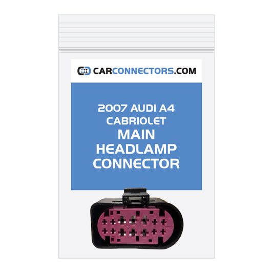 Main Headlamp Connector for 2007 Audi A4 Cabriolet