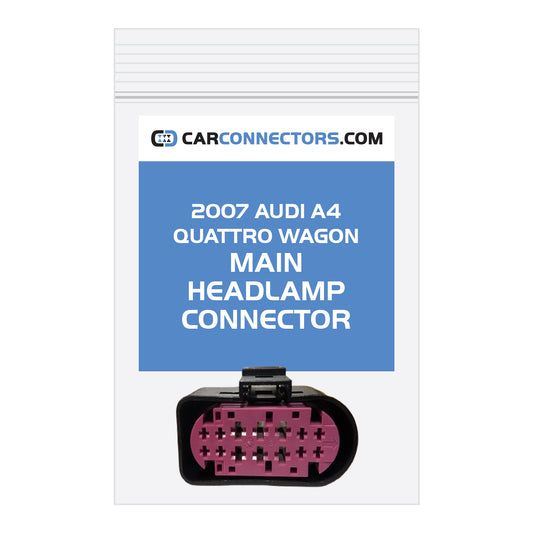 Main Headlamp Connector for 2007 Audi A4 Quattro Wagon