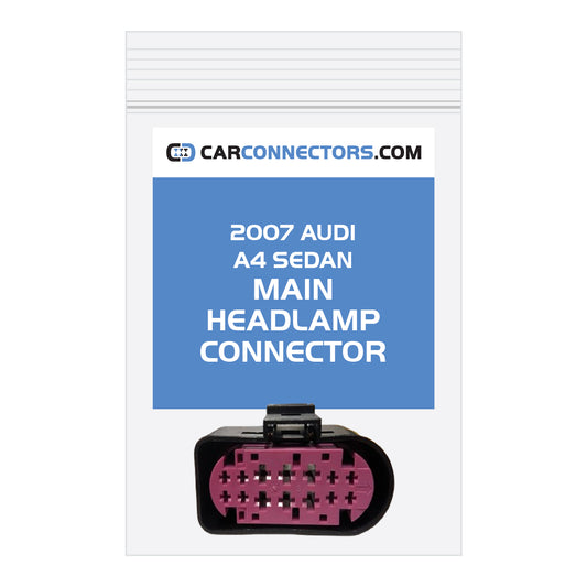 Main Headlamp Connector for 2007 Audi A4 Sedan