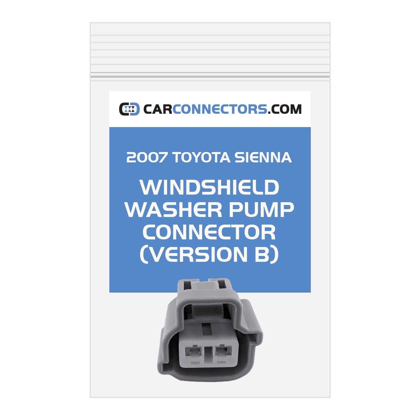 Windshield Washer Pump (Version B) Connector for 2007 Toyota Sienna