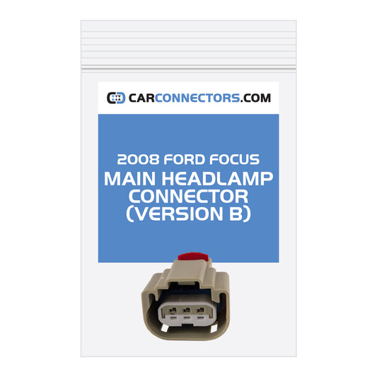 Main Headlamp (Version B) Connector for 2008 Ford Focus