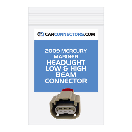 Headlight Low & High Beam Connector for 2009 Mercury Mariner