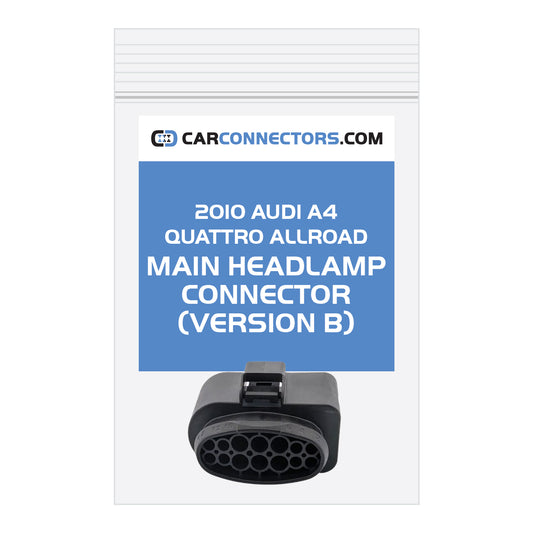 Main Headlamp (Version B) Connector for 2010 Audi A4 Quattro Allroad