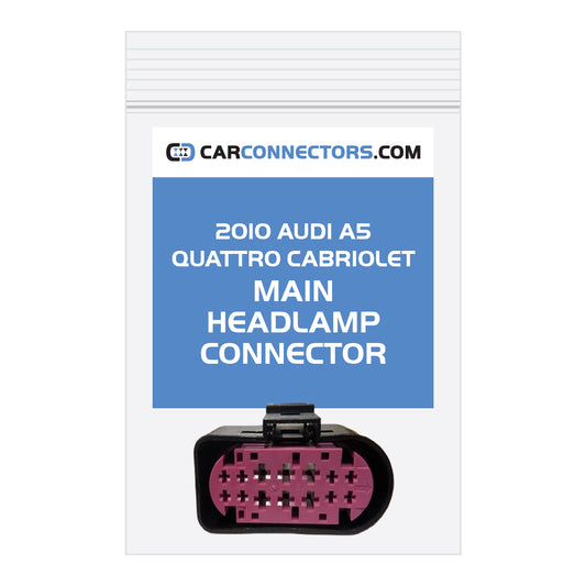 Main Headlamp Connector for 2010 Audi A5 Quattro Cabriolet