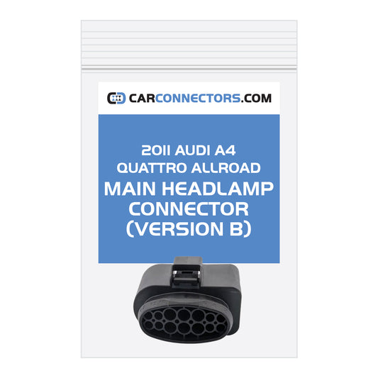 Main Headlamp (Version B) Connector for 2011 Audi A4 Quattro Allroad