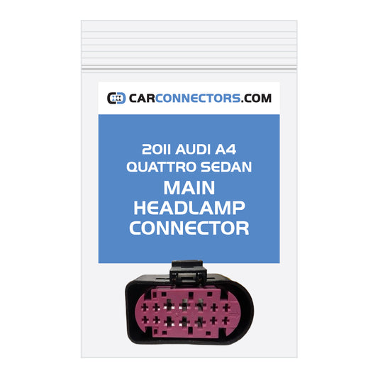Main Headlamp Connector for 2011 Audi A4 Quattro Sedan