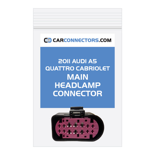 Main Headlamp Connector for 2011 Audi A5 Quattro Cabriolet