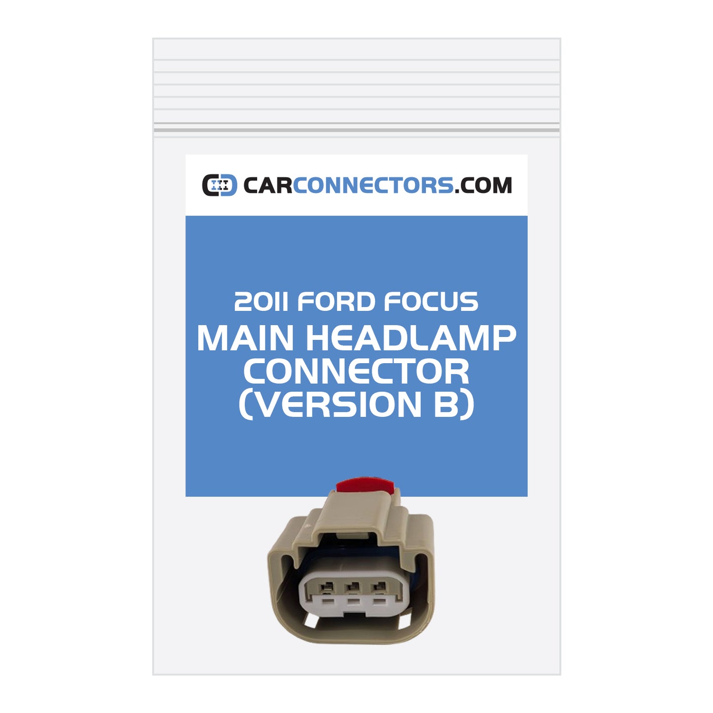 Main Headlamp (Version B) Connector for 2011 Ford Focus