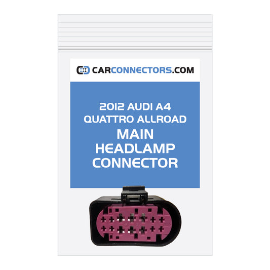 Main Headlamp Connector for 2012 Audi A4 Quattro Allroad