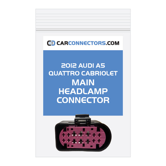Main Headlamp Connector for 2012 Audi A5 Quattro Cabriolet