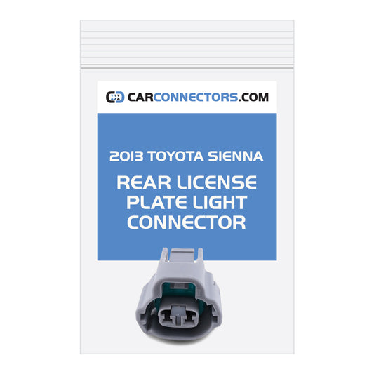 Rear License Plate Light Connector for 2013 Toyota Sienna