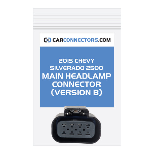 Main Headlamp (Version B) Connector for 2015 Chevy Silverado 2500