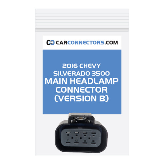 Main Headlamp (Version B) Connector for 2016 Chevy Silverado 3500