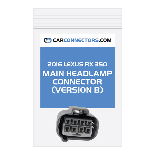 Main Headlamp (Version B) Connector for 2016 Lexus RX 350
