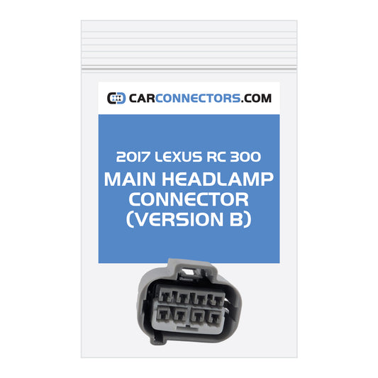 Main Headlamp (Version B) Connector for 2017 Lexus RC 300