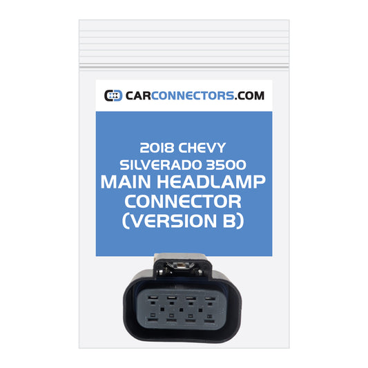 Main Headlamp (Version B) Connector for 2018 Chevy Silverado 3500
