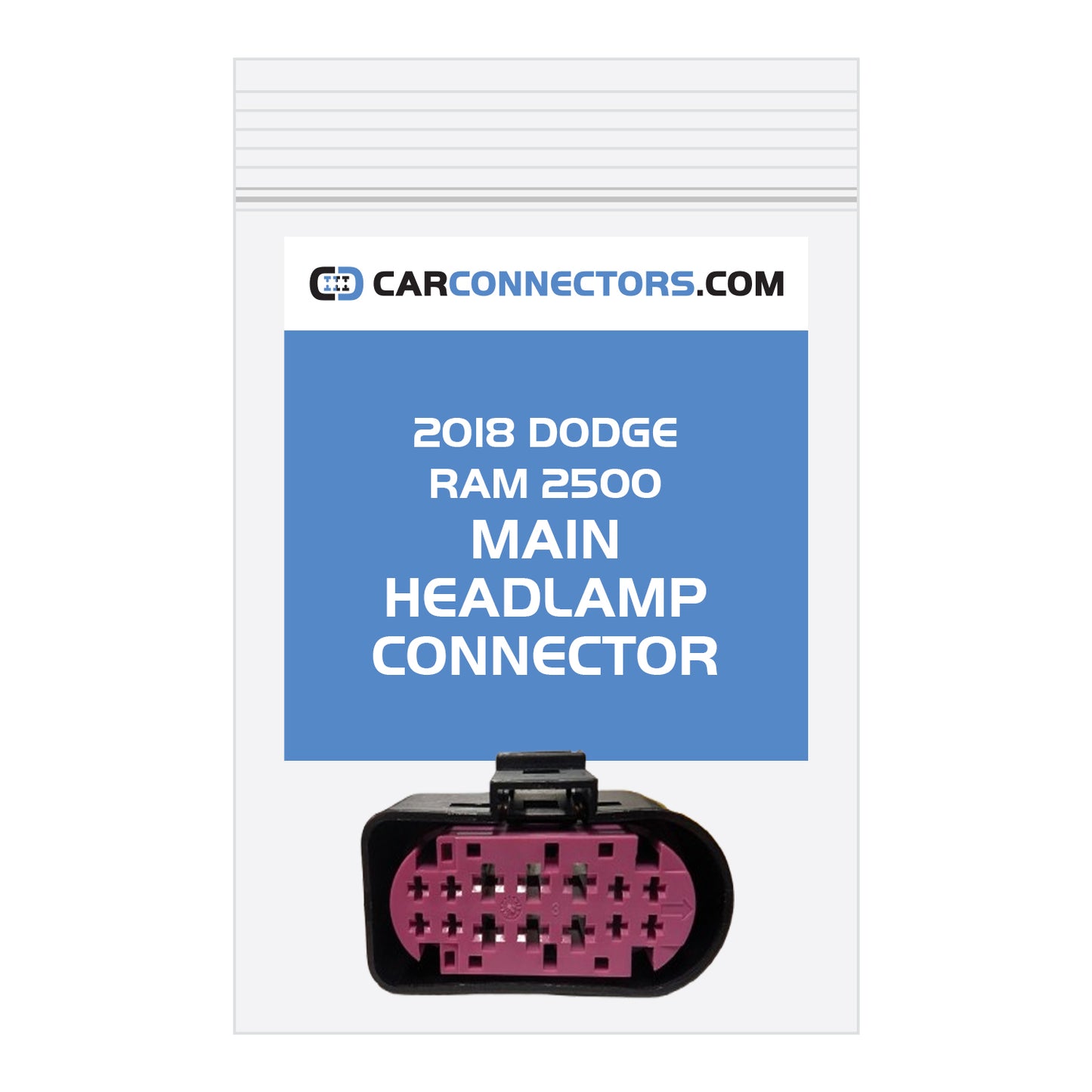 Main Headlamp Connector for 2018 Dodge Ram 2500