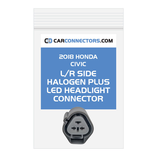 LR Side Halogen Plus Led Headlight Connector for 2018 Honda Civic