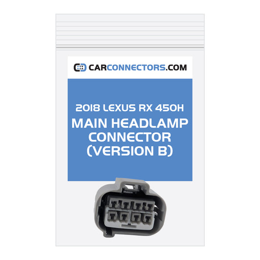 Main Headlamp (Version B) Connector for 2018 Lexus RX 450H