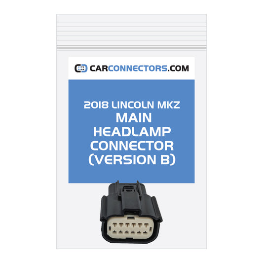 Main Headlamp (Version B) Connector for 2018 Lincoln MKZ