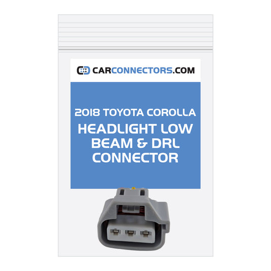 Headlight Low Beam & DRL Connector for 2018 Toyota Corolla