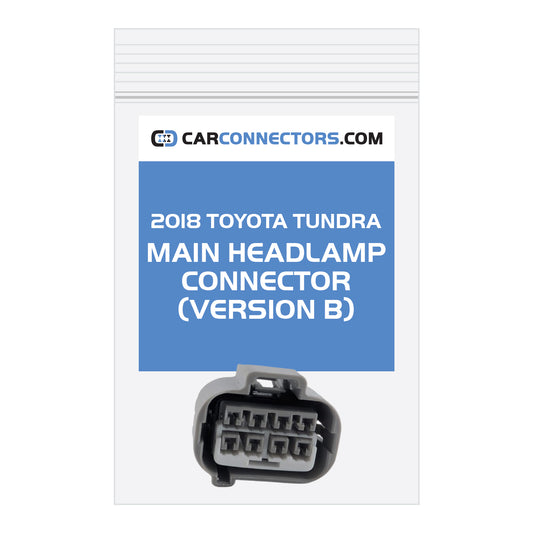 Main Headlamp (Version B) Connector for 2018 Toyota Tundra