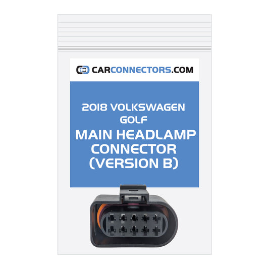 Main Headlamp (Version B) Connector for 2018 Volkswagen Golf