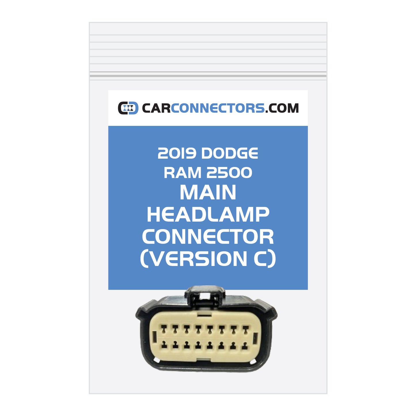 Main Headlamp (Version C) Connector for 2019 Dodge Ram 2500