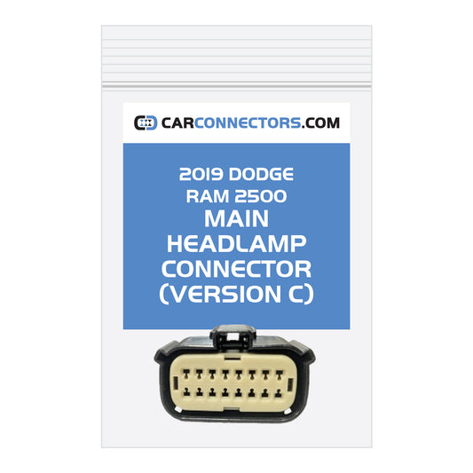 Main Headlamp (Version C) Connector for 2019 Dodge Ram 2500