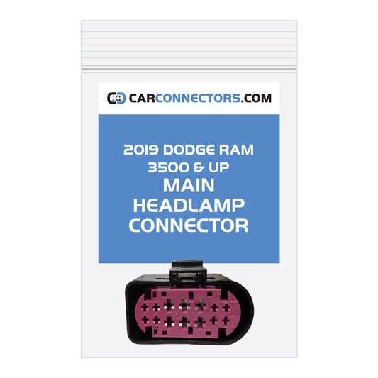 Main Headlamp Connector for 2019 Dodge Ram 3500 & Up